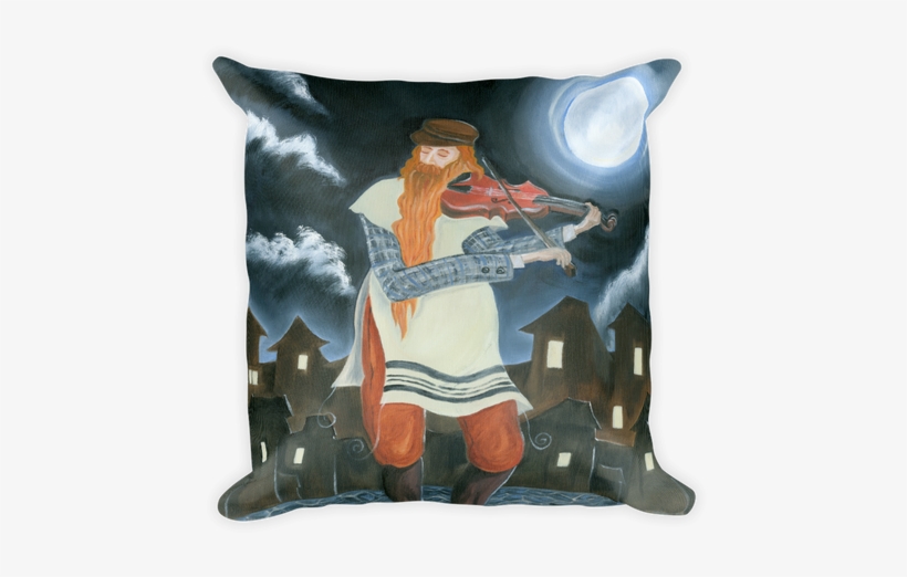 Midnight Fiddler Pillow - Cushion, transparent png download