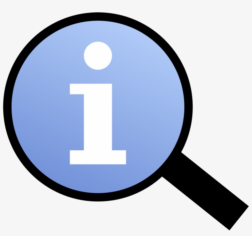 Information Magnifier Icon - Information Png, transparent png download