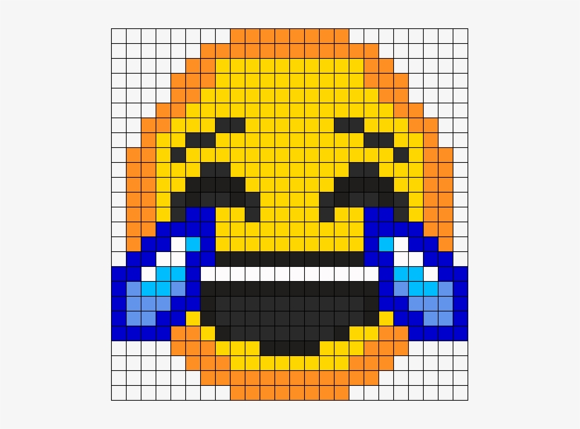 Laughing Emoji Perler Bead Pattern / Bead Sprite - Central City Brewing Co Ltd, transparent png download