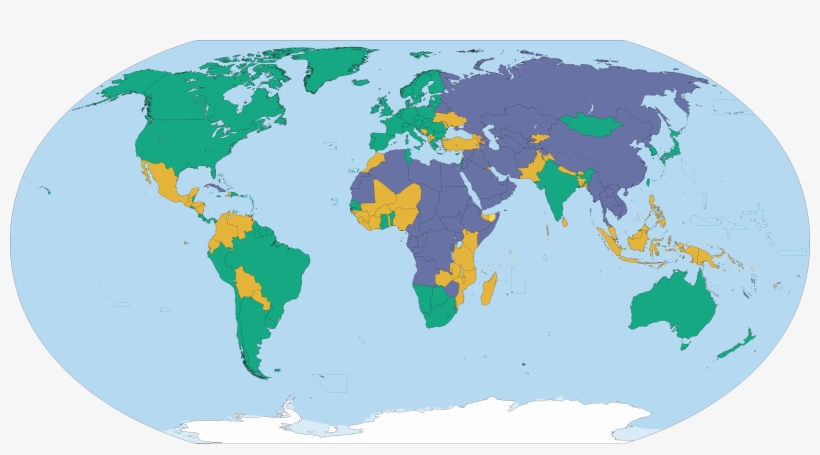 File Freedom House Wikipedia - Democratic Countries Map 2017, transparent png download