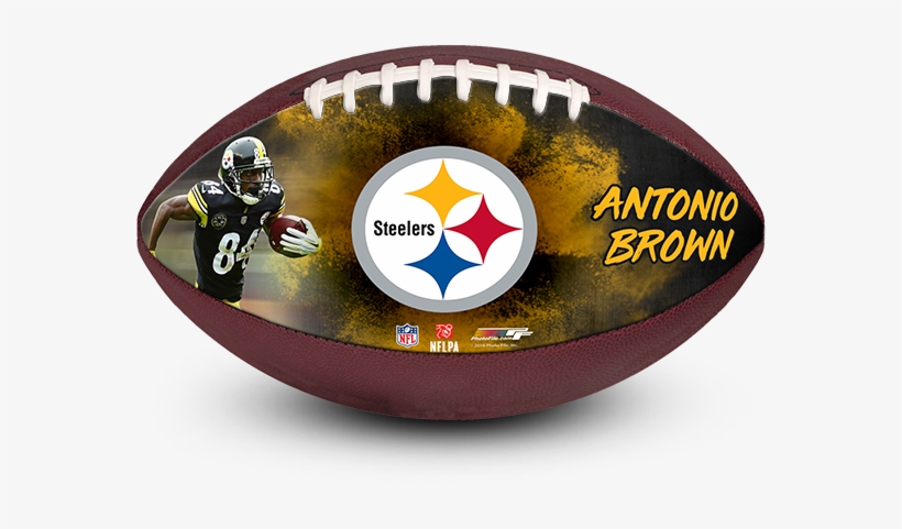 Full Size Hand Stitched Football With Synthetic Leather - Pittsburgh Steelers, transparent png download