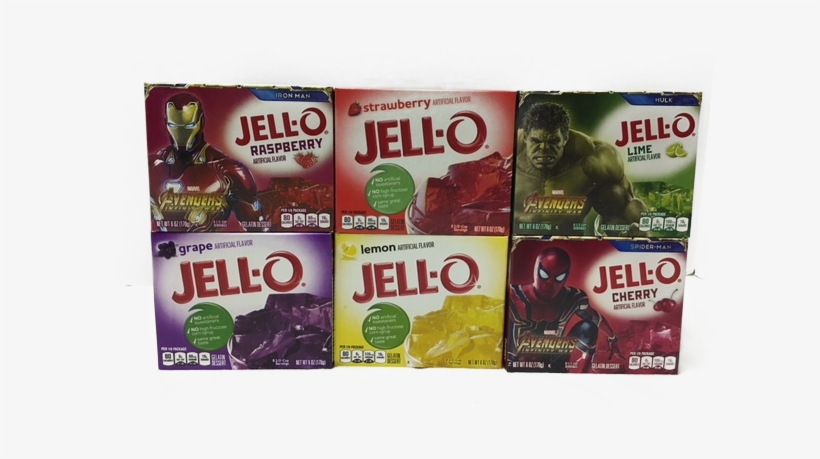 O Gelatin Desserts Asst 6 Pk - Jell-o Gelatin Dessert, Strawberry - 3 Oz Box, transparent png download