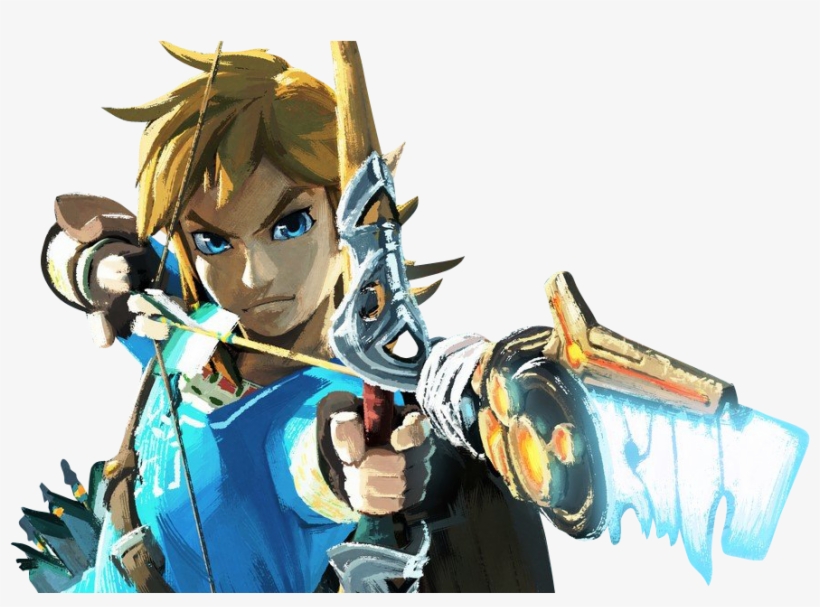 Download Link Breath Of The Wild Png Banner Black And White - Legend Of ...