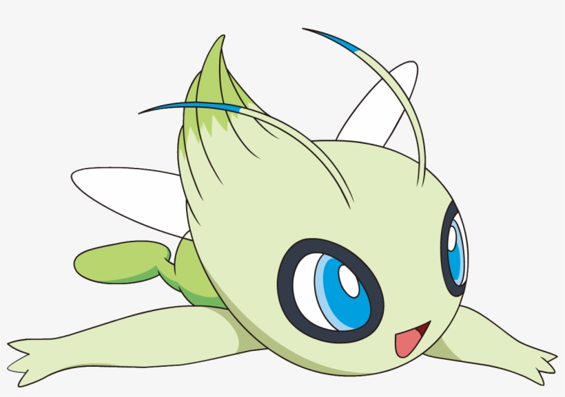 251celebi Dp Anime 2 - Celebi Shiny, transparent png download