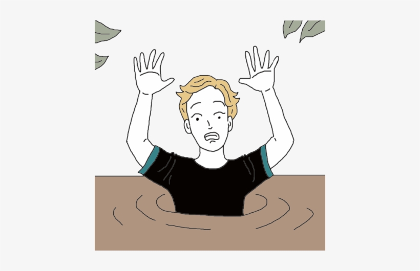Quagmire - Someone In Quicksand Cartoon, transparent png download