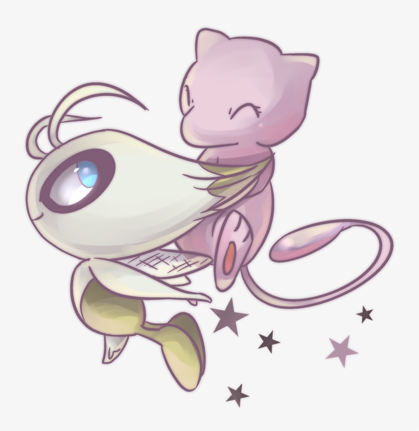Celebi And Mew, Two 'pixie' Pokémon - Mew And Celebi, transparent png download