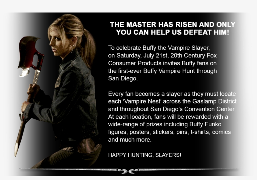 Buffy Slays San Diego - Buffy Contre Les Vampires Saison, transparent png download
