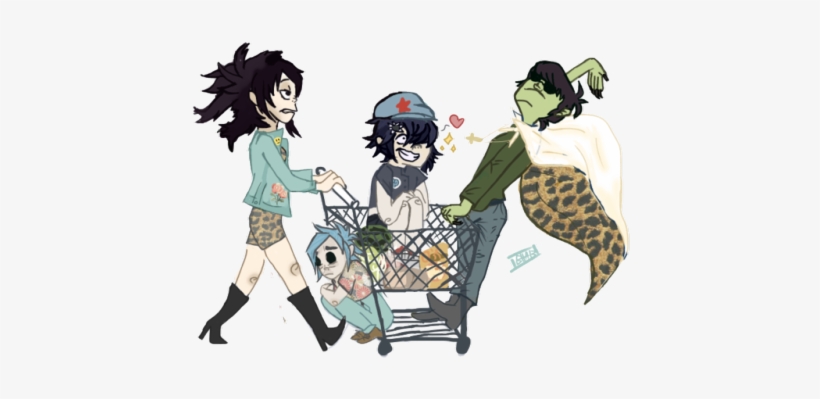 Cyborg Noodle X Murdoc, transparent png download