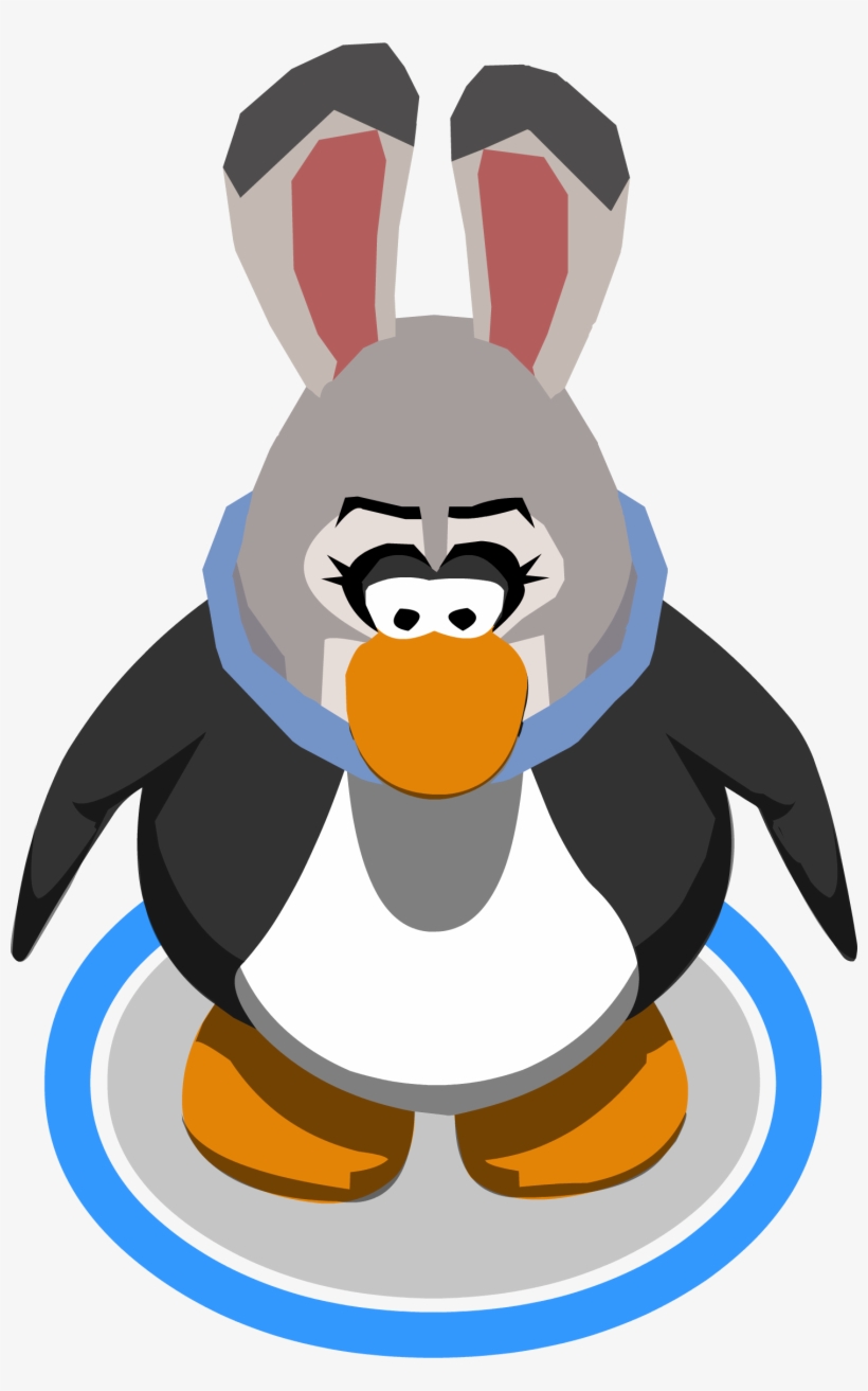 Judy Hopps Mask In-game - Club Penguin With Glasses, transparent png download
