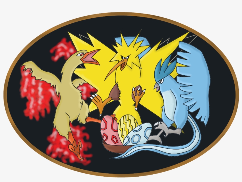Png Download Zapdos X Moltres By Aleiselle On Deviantart - Pokemon Moltres Zapdos Articuno Fanart, transparent png download