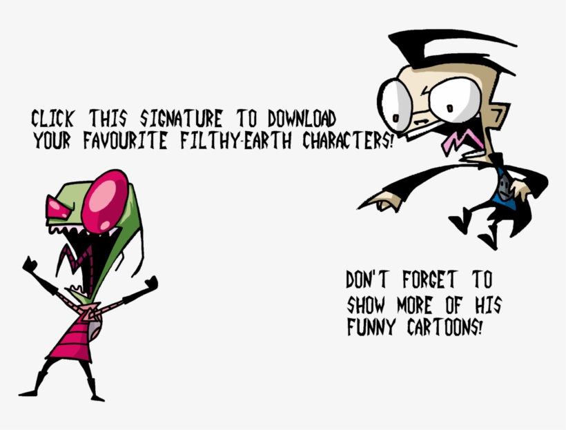 Bubsy By Fourthrhyme - Invader Zim Character Hooded, transparent png download