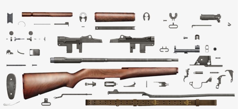 Parts Of M1 Garand Rifle, transparent png download