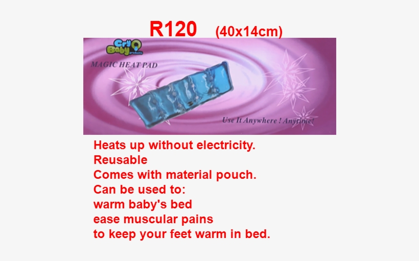 Cry Baby Large Magic Heat Pad R120 - Infant, transparent png download
