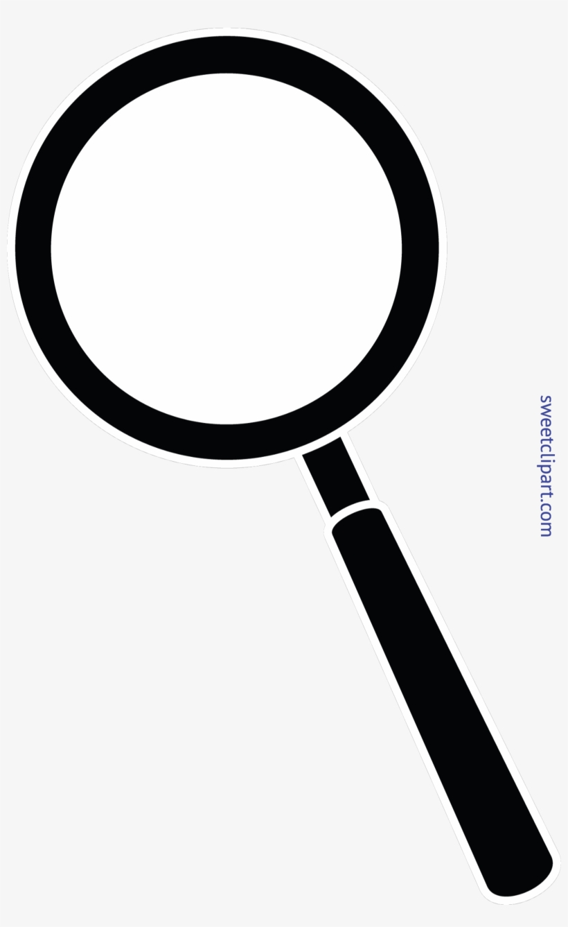 Magnifying Glass Black Clip Art - Clip Art Magnifying Glass, transparent png download