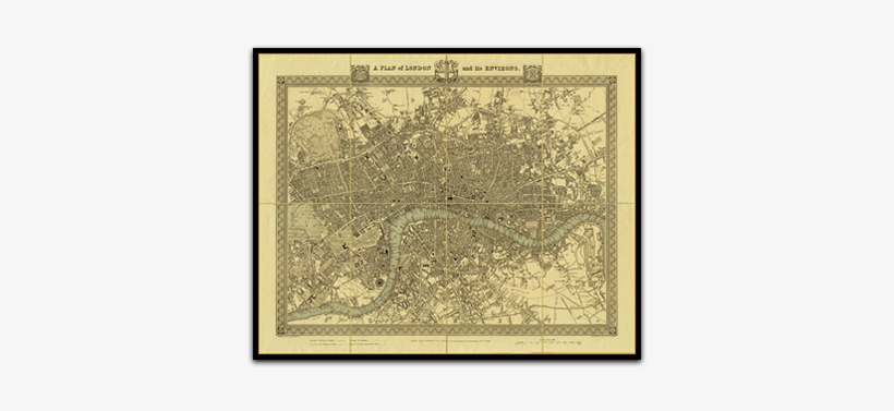 Beautiful Hand Made Reproduction Maps And Prints - Reproduction, transparent png download