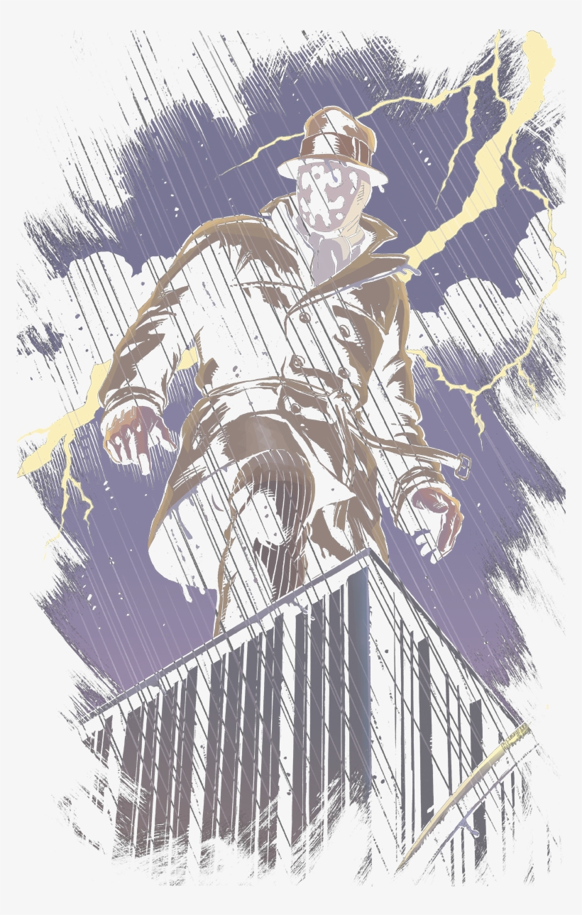 Watchmen Rorschach Night Juniors T-shirt - Watchmen Rorschach, transparent png download