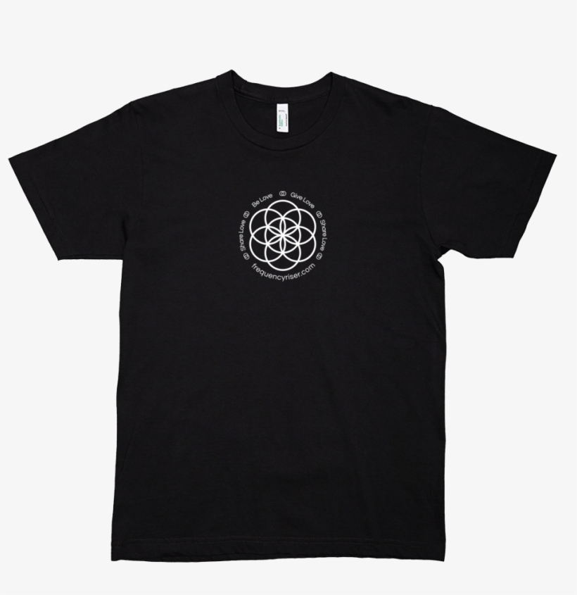 Frequencyriser Seed Of Life Organic Black T-shirt - H3h3 Shirt, transparent png download