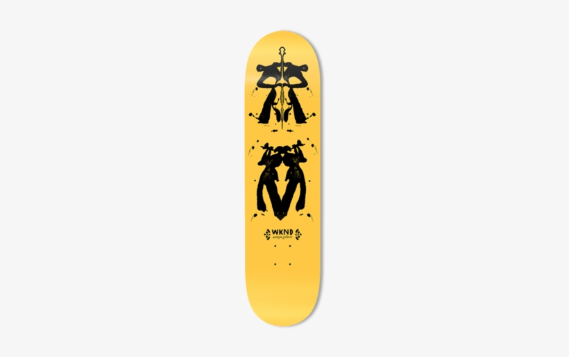 Wknd Skateboards Gillette Rorschach - Wknd Gillette Rorschach 8.25" Deck - Yellow, transparent png download