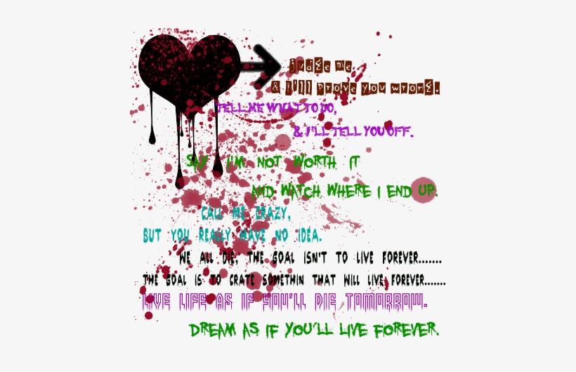 Bloody Heart Red Blood1copy11 - Heart, transparent png download