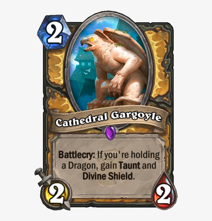 Cathedral Gargoyle - Hearthstone Paladin Death Knight, transparent png download