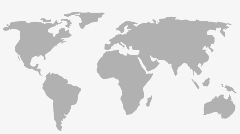 Walking Away From The European Club - World Map Grey High Resolution, transparent png download