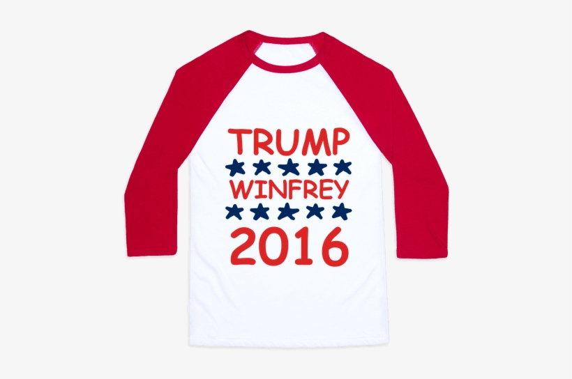 Trump Winfrey 2016 Baseball Tee - All I Want For Christmas Is Sleep, transparent png download