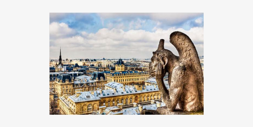 Taf Decor A Bored Gargoyle Sees Paris Photographic, transparent png download