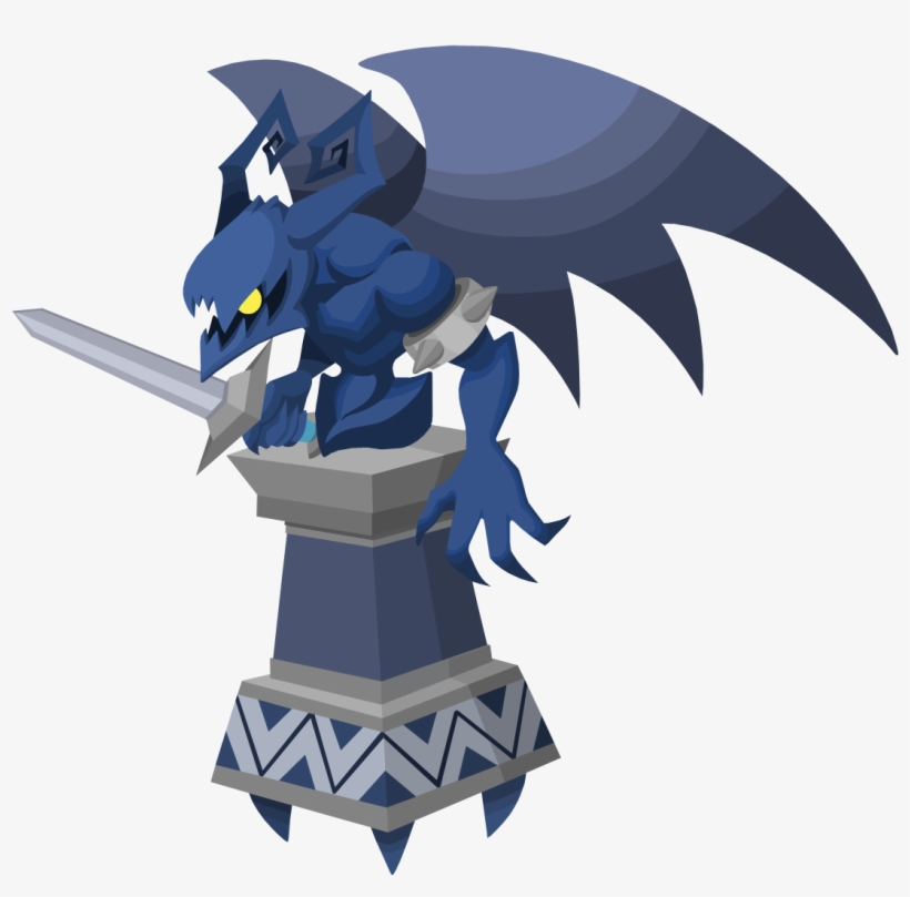 Sword Statue - Kingdom Hearts Gargoyle Knight, transparent png download