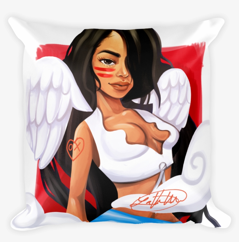 Aaliyah 2016 Pillow Back Mockup Front, transparent png download