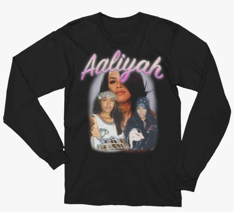 Aaliyah Long Sleeve - 80 Year Old Tee Shirts, transparent png download