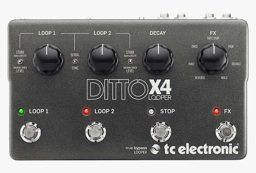 Tc Electronic Ditto X4 Looper Pedal W/ Dual Loop - Tc Electronic Ditto X4 Looper Pedal, transparent png download