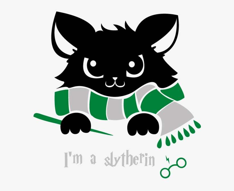 Slytherin-cat - Gryffindor, transparent png download