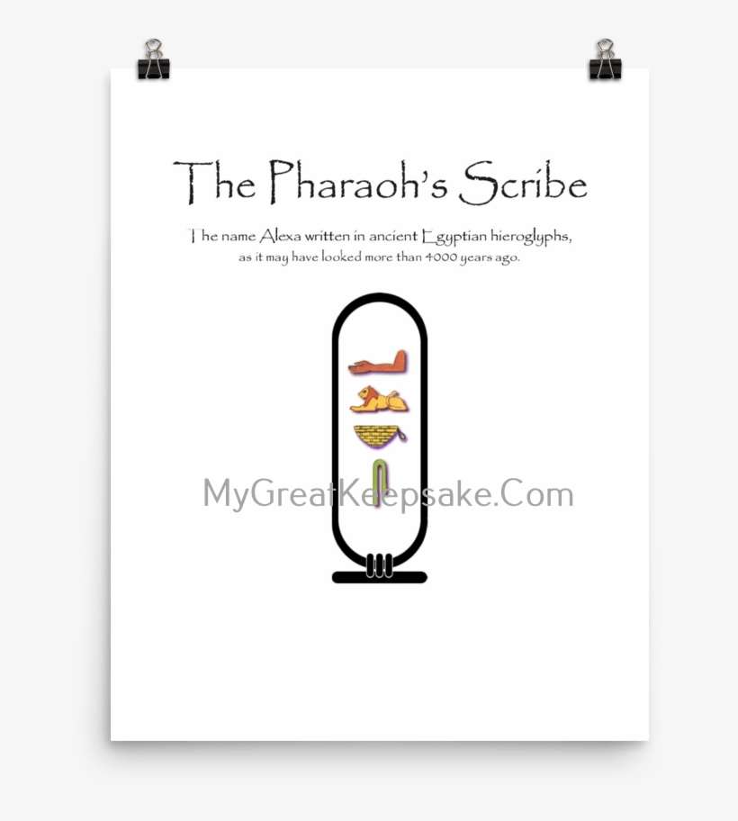 Aaliyah Pharaoh's Scribe - Poster, transparent png download