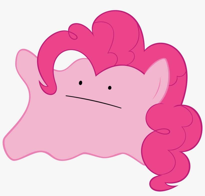 Pinkie Pie Twilight Sparkle Pony Pink Mammal Nose Vertebrate - Ditto My Little Pony, transparent png download