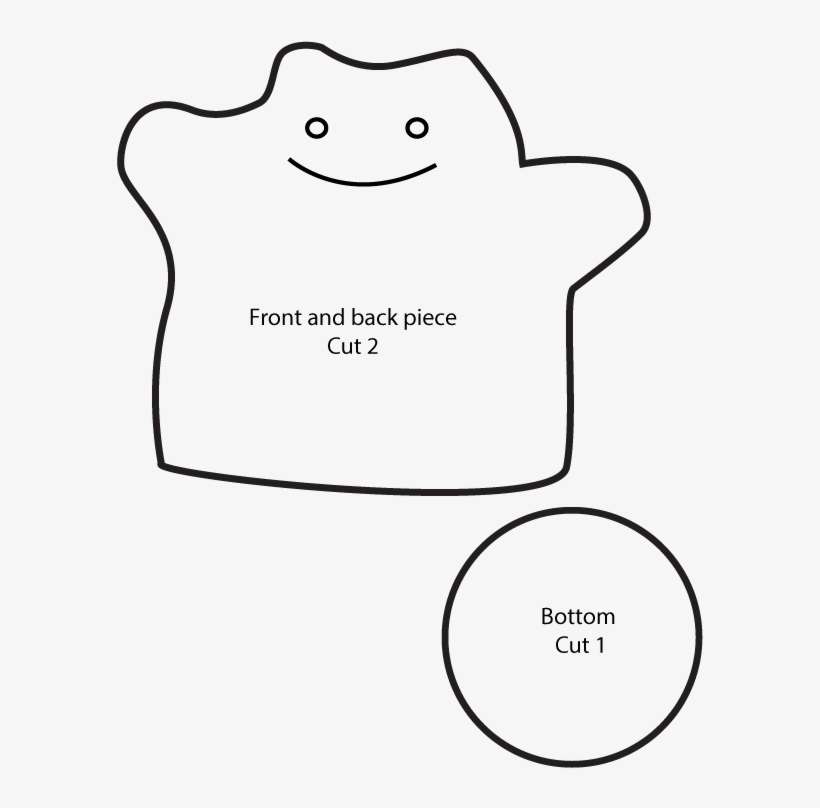 Dittoplushpattern By Mewkish-d9wk4gr - Stuffed Toy, transparent png download