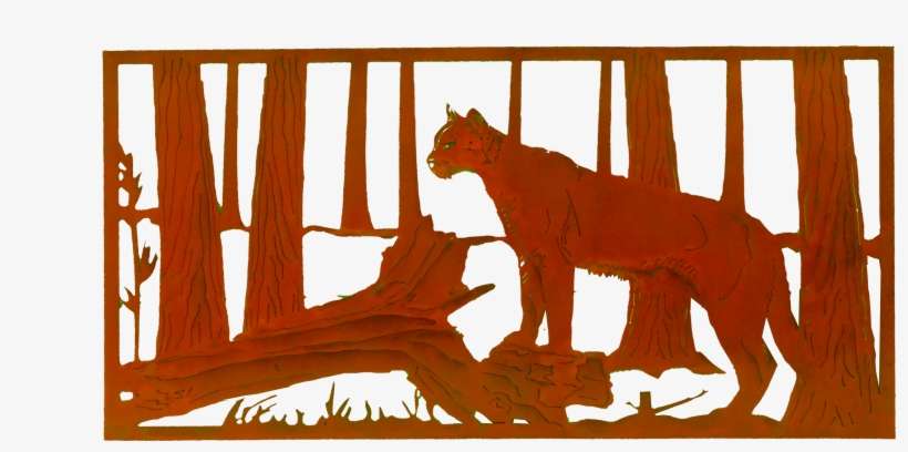 Cougar Scene Wall Art Larger Image - Product, transparent png download
