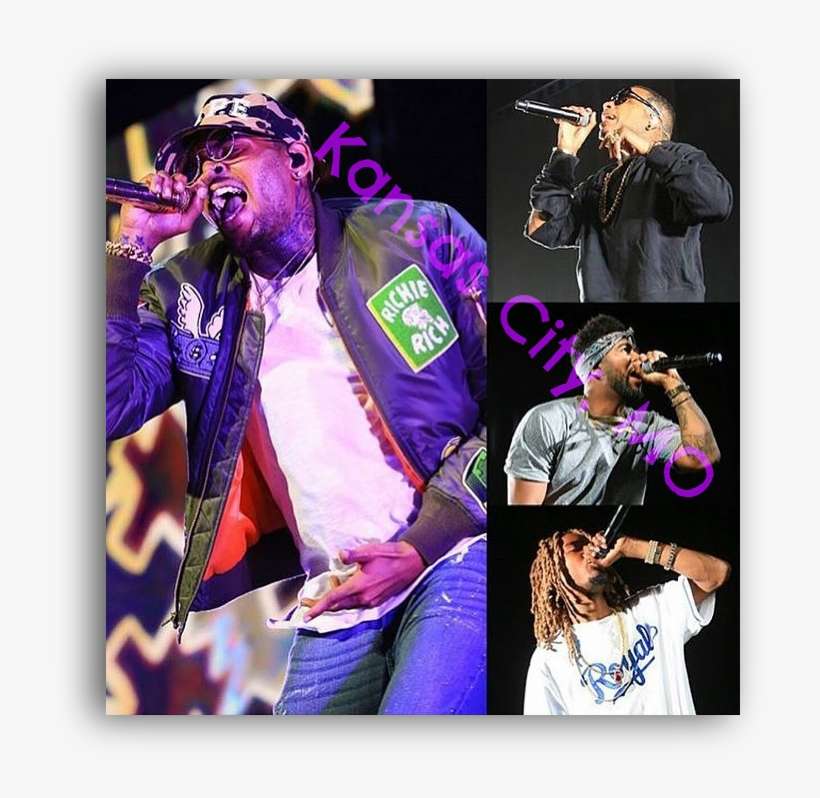 August 12, 2015 Kansas City, Mo Chris Brown Kicked - Singing, transparent png download