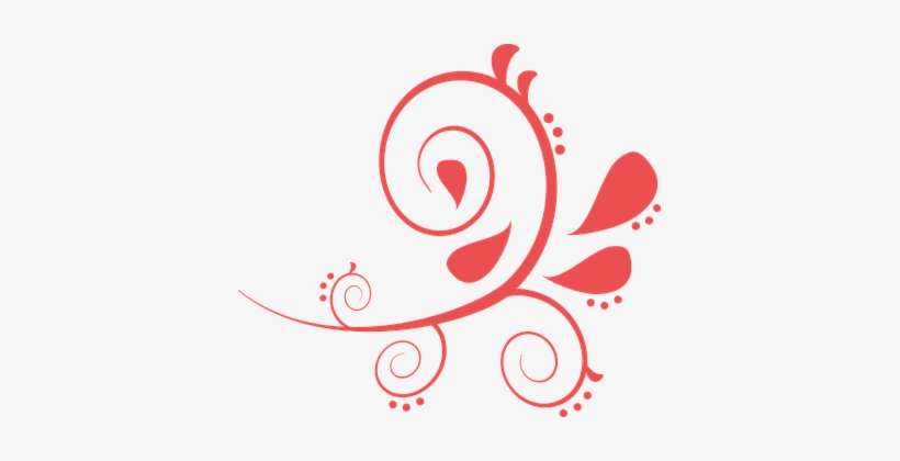 Scroll Fleur De Lis Tattoo Design Decorati - Free Paisley Clip Art, transparent png download