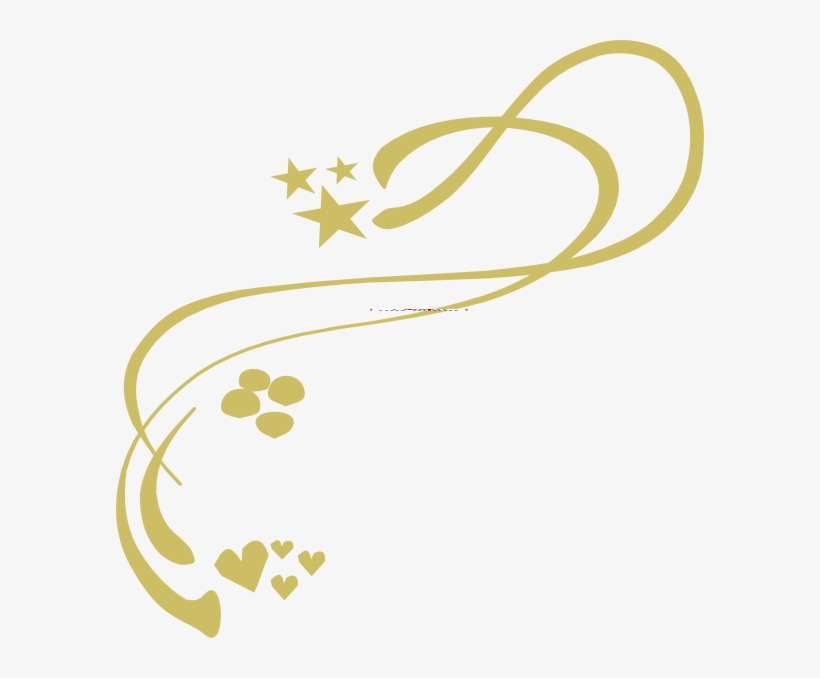 Gold Swirl Design Png Jpg Library Stock - Gold Dust Clip Art, transparent png download