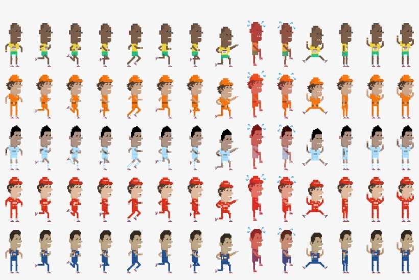 Entry - Usain Bolt Sprite Sheet, transparent png download