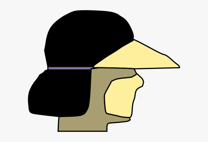 Athelete Wearing Visor Clip Art Free Vector - Hat, transparent png download