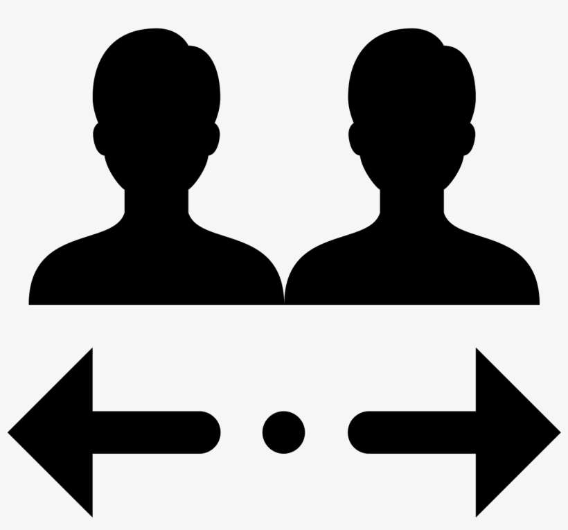 Transfer Pomiędzy Użytkownikami Icon - Sign, transparent png download