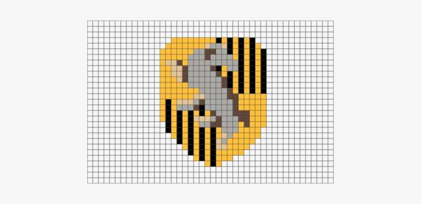 Hufflepuff Crest Pixel Art, transparent png download