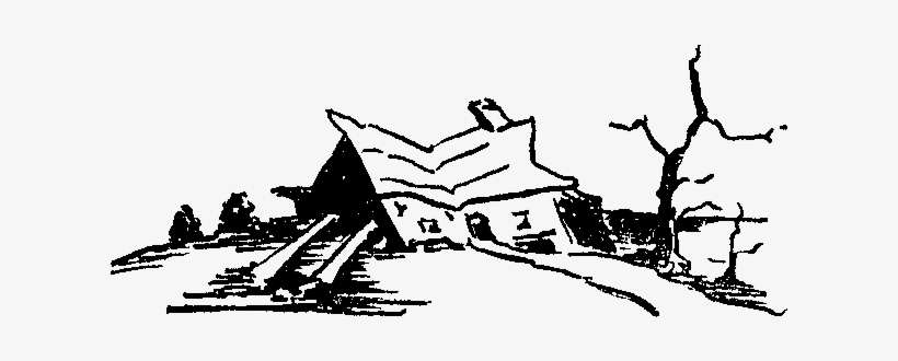 The Propped Up House - Illustration, transparent png download
