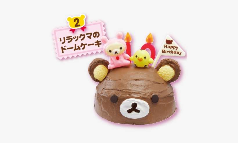 B2 - Rilakkuma Birthday Cake Re-ment Miniature Blind Box, transparent png download
