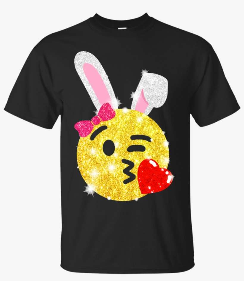 Easter Bunny Emoji T Shirts Cute Emoji Bunny - Black Gucci Kingsnake T Shirt, transparent png download