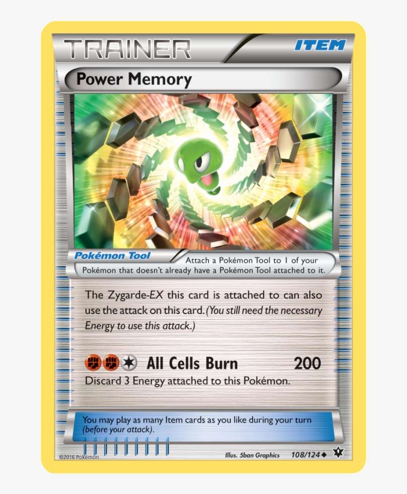 Xy Fates Collide E - Power Memory Pokemon Card, transparent png download