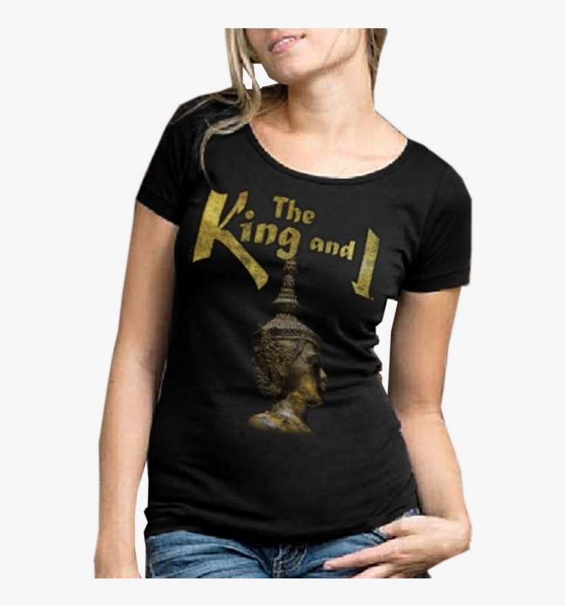 King And I Ladies Black Tee Show Design Customizable - Design, transparent png download