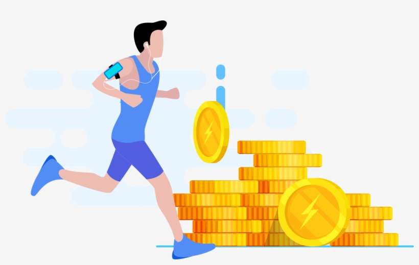 How Bolttcoin Works - Jogging, transparent png download