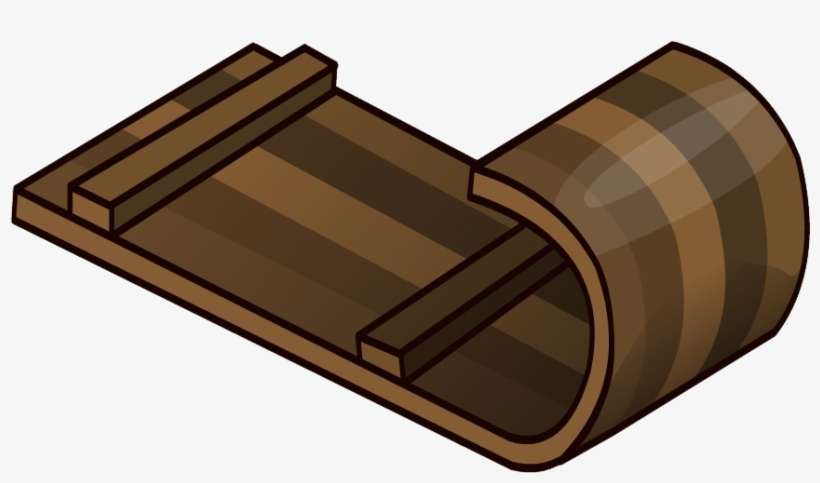 Sled Pin - Png - Club Penguin Toboggan, transparent png download
